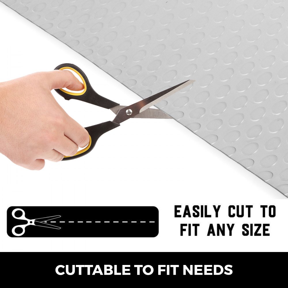 Grage Flooring Mat Roll Vinyl Floor Covering for Gym Workshop 5.2x1.1Mx2(Roll)