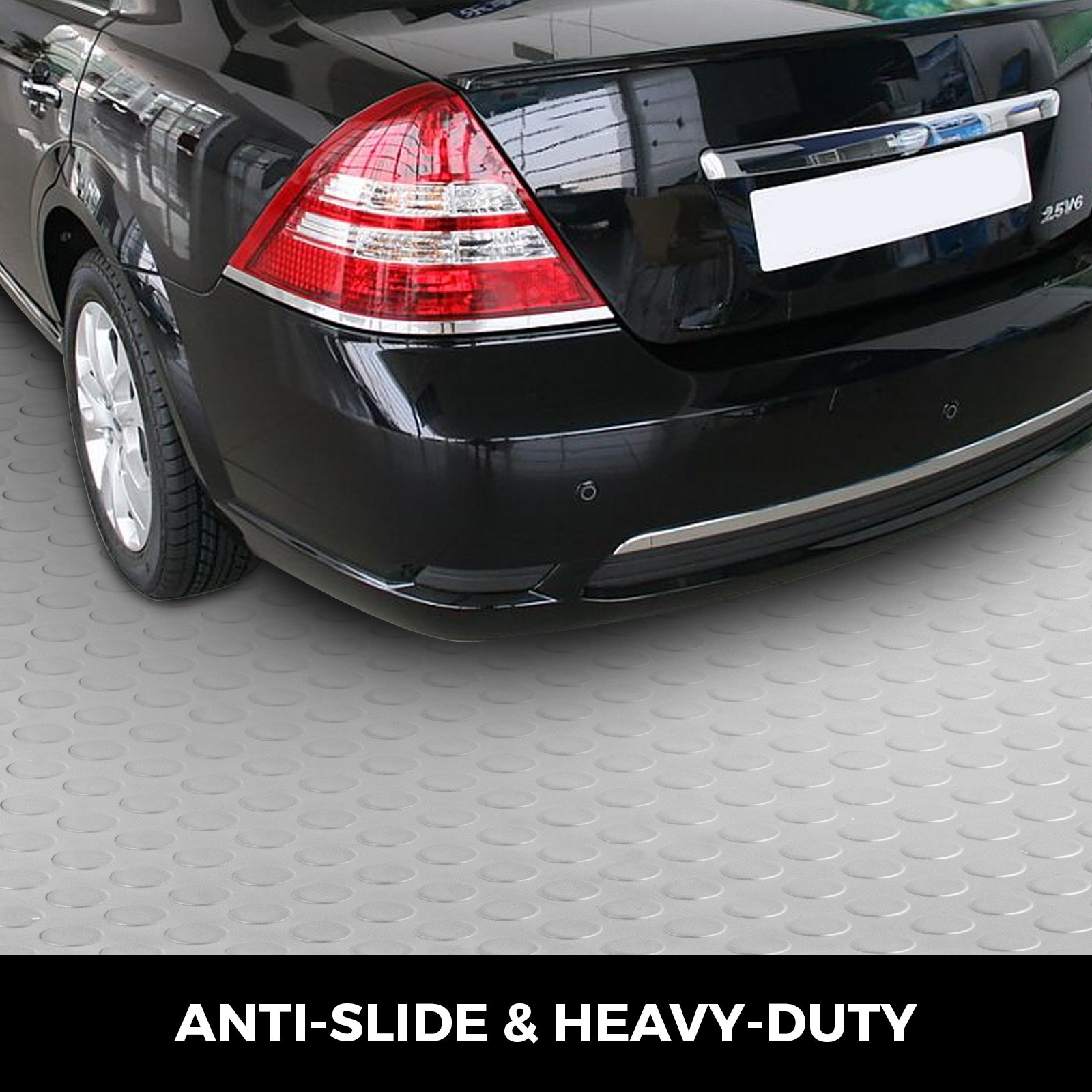 Grage Flooring Mat Roll Vinyl Floor Covering for Gym Workshop 5.2x1.1Mx2(Roll)