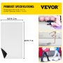 VEVOR Dance Floor, 6.6x23ft Dance Floor Roll, 0.06in Thick PVC Vinyl Dance Floor, Black/White Reversible Portable Dance Floor, Non-Slip Dance Flooring, Ballet Dance Floor for Jazz, Pop, Lyrical Style