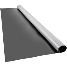 VEVOR Dance Floor, 6.6x11.8ft Dance Floor Roll, 0.06in Thick PVC Vinyl Dance Floor, Black/Grey Reversible Portable Dance Floor, Non-Slip Dance Flooring, Ballet Dance Floor for Jazz, Pop, Lyrical Style