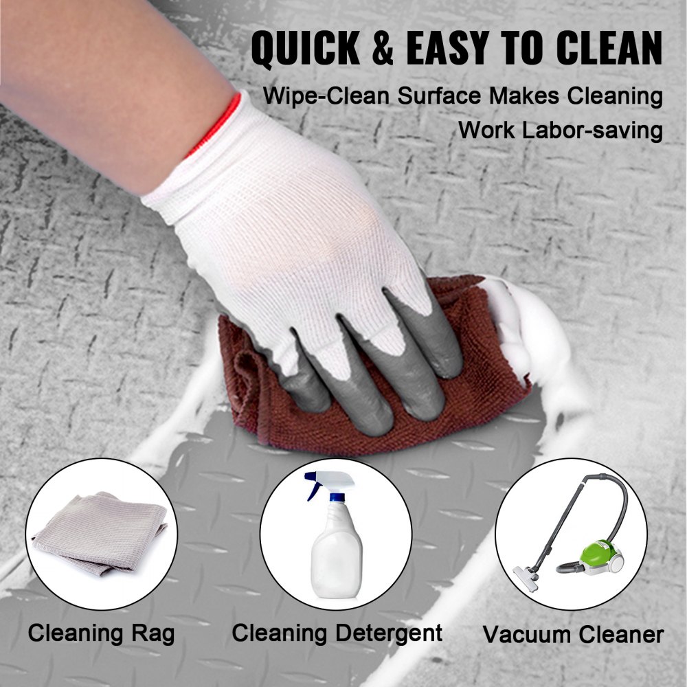 VEVOR PVC Vinyl Floor Covering Garage Floor Mat Trailer Floor Covering Diamond