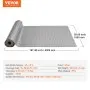 VEVOR Garage Floor Mat, 157.48 x 59.05 inch PVC Garage Flooring Roll, Non-slip Diamond Texture, 64.58 sq.ft Covering Space, Garage Mats for Under Cars, for Gyms Boats Car Trailer, Silver