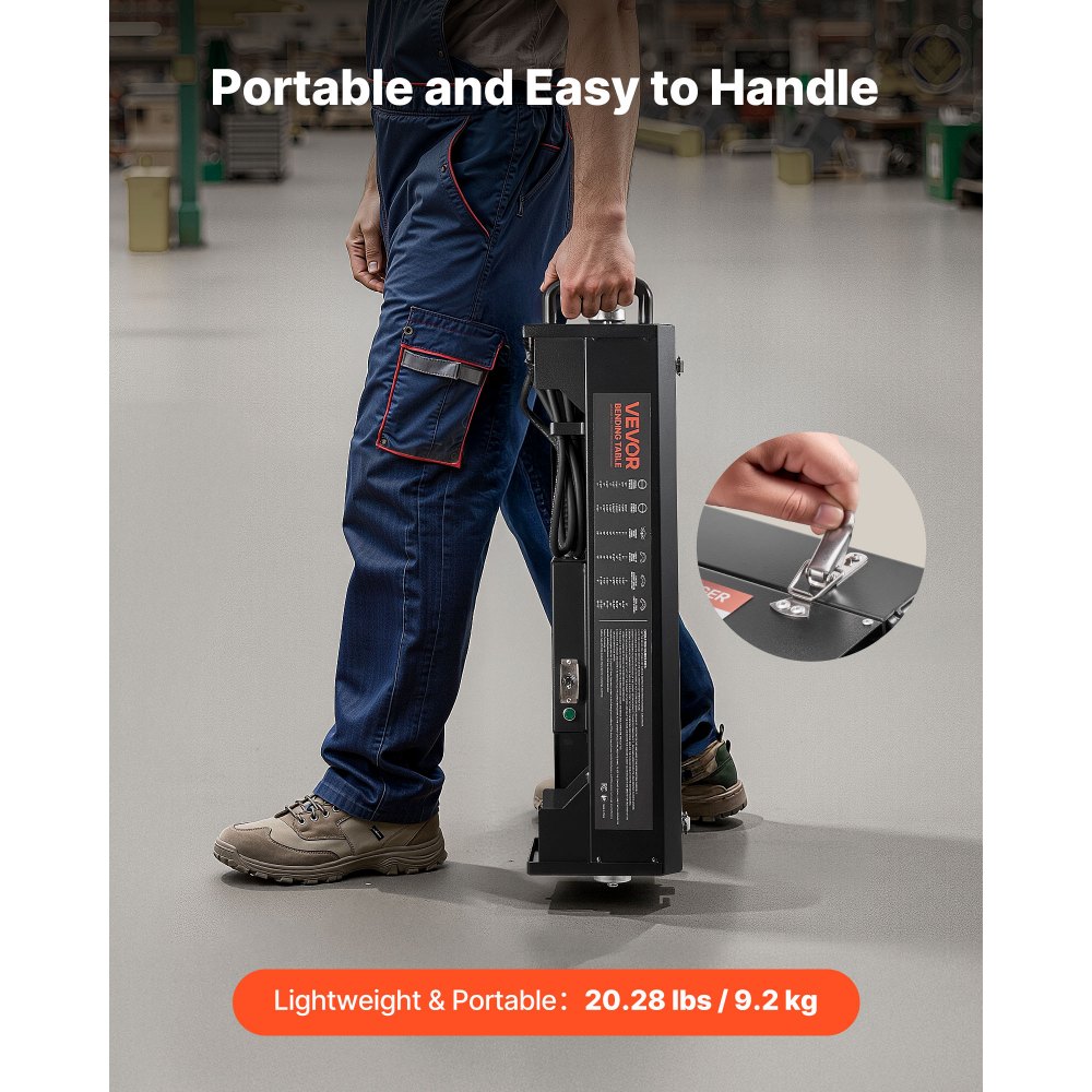 VEVOR Electric PVC Conduit Heater, 1/2" to 2", 1200W Rapid and Even Heating, PVC Bender Heater Pipe Bending Tool with Carrying Handle, Easy to Use, for Construction Crews, DIY Enthusiasts, Workshop