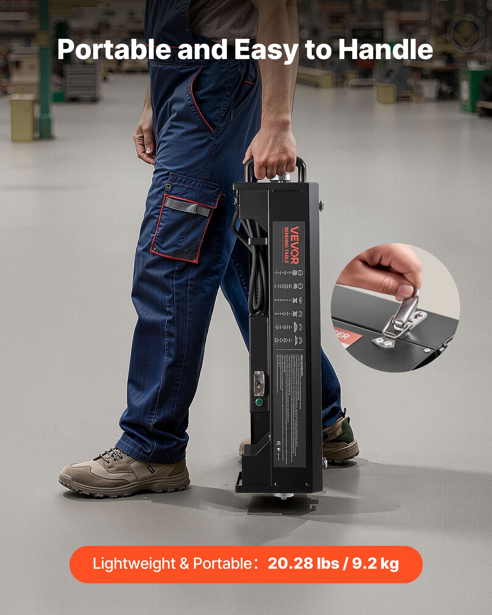 VEVOR Electric PVC Conduit Heater, 1/2" to 2", 1200W Rapid and Even Heating, PVC Bender Heater Pipe Bending Tool with Carrying Handle, Easy to Use, for Construction Crews, DIY Enthusiasts, Workshop