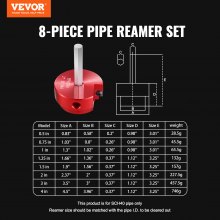 PVC Pipe Reamer Tool Pipe Fitting Socket Saver Aluminum Alloy for SCH 40