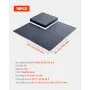 VEVOR Garage Floor Tiles Interlocking, 16 Pack 20.2 x 20.2 x 0.2 in Interlocking Modular Garage Flooring Tiles, Diamond Plate Slip-Resistant PVC Mats for Workshop,Warehouse,Tool Room, Graphite Gray