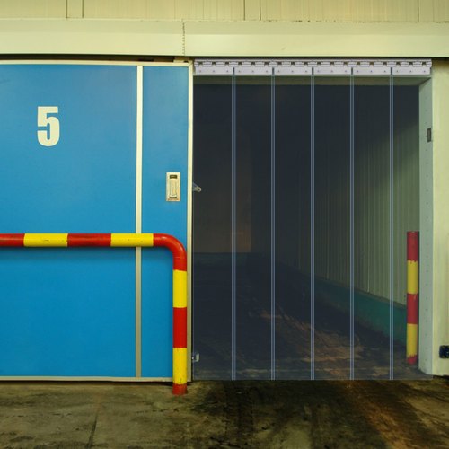 PVC Strip Curtain Vinyl Door Strips 1 x 2.5 m Vinyl Strip Door Curtain, 6 Strips