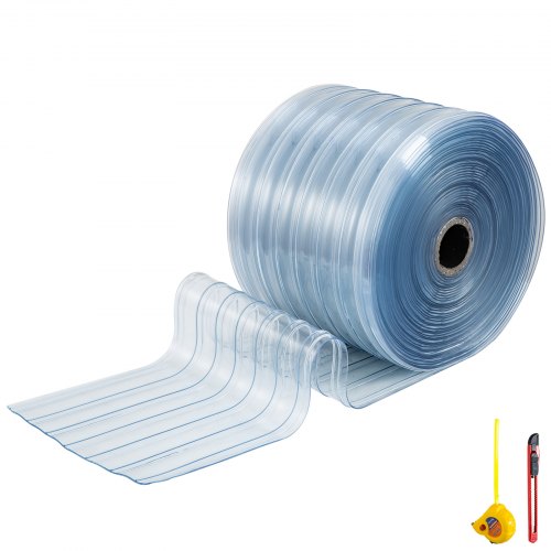 Tiras de cortina de puerta de plástico Pvc 98.4'x11.8''x0.08'' Alta visibilidad antiestática