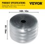 VEVOR Tiras de cortina de plástico, 148 pies de largo, 7,8 pulgadas de ancho, 0,06 pulgadas de espesor, cortina de puerta de PVC, tira de cortina transparente antiarañazos para puertas de congelador, puertas de almacén