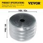 VEVOR Plastic Curtain Strips 148 Feet Length 7.8 Inches Width 0.06 Inch Thickness PVC Door Curtain Clear Anti Scratch Curtain Strip for Freezer Doors Warehouse Doors