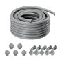 VEVOR 1/2 in Flexible Liquid-Tight Electrical PVC Conduit 100 ft Non-Metallic