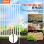 VEVOR 48" W x 48" H Vinyl Privacy Fence Panels, Air Conditioner Fence, Outdoor Privacy Screens for Trash Can, Pool Equipment Enclosure, Privacy Screen Kit Strip Panels (2 Panels)