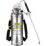 VEVOR stainless steel sprayer with adjustable nozzle and shoulder strap.