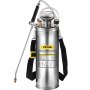 VEVOR stainless steel sprayer with hose, pressure gauge, and carrying strap