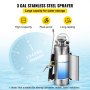 3 Gallon Stainless Steel Industrial Hand-Pumped Sprayer