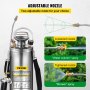 VEVOR Stainless Steel Sprayer 10L Household Gardening and Floor Cleaning Sprayer, Suitable for the Current Neds of Industry, Agriculture, Commerce, Medicine and Other Industries