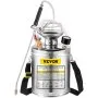 VEVOR Stainless Steel Sprayer 4L Household Gardening and Floor Cleaning Sprayer, Suitable for the Current Neds of Industry, Agriculture, Commerce, Medicine and Other Industries