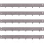 Borduri de gazon din oțel VEVOR, 5 bucăți de margini metalice pentru peisaj de 3"x39", lungime totală de 16,25 ft, amenajare flexibilă și flexibilă din oțel galvanizat, margine metalică pentru curte, gazon, cale, maro