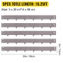 VEVOR steel lawn edging 5pcs, 39in x 3in, total 16.25ft length.