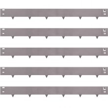 VEVOR Steel Lawn Edging, 5PCS 3"x39" Metal Landscape Edgings, 16.25 ft Total Length Garden Border, Flexible and Bendable Galvanized Steel Landscaping, Metal Edge for Yard, Lawn, Pathway, Brown