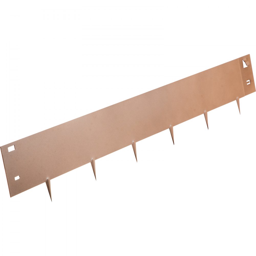 VEVOR steel lawn edging with spikes for easy garden border installation.