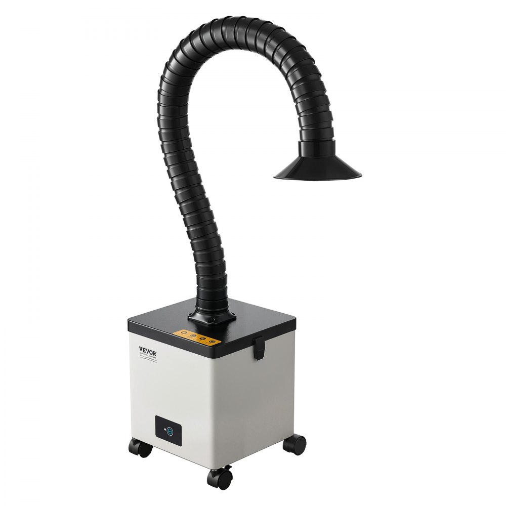 VEVOR Solder Fume Extractor, 85W Brushless Soldering Smoke Absorber with 3-Stage Filters & 3-Speed Adjustment, 200m³/h Strong Suction Solder Smoke Purifier for Soldering, Engraving, DIY Welding, Salon