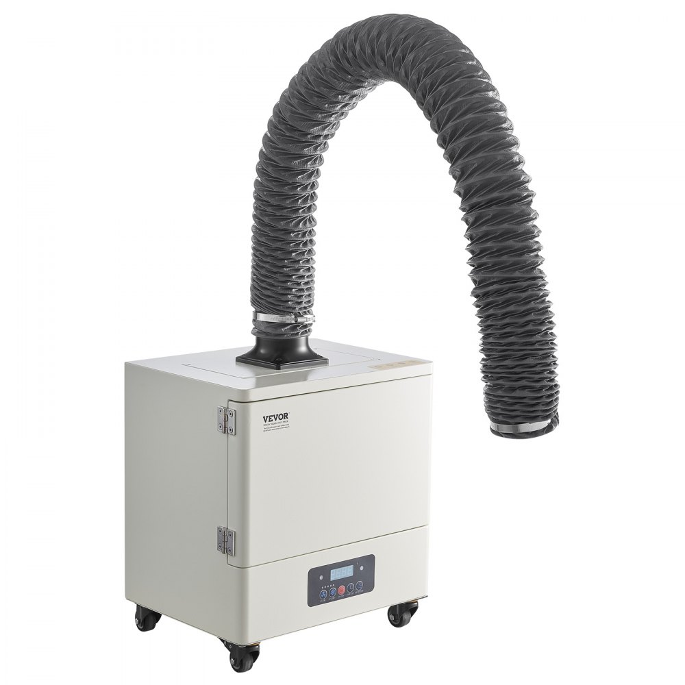 VEVOR Solder Fume Extractor, 459 m³/h Strong Suction Soldering Smoke Absorber with 280W Brushless Motor, 4-Stage Filters, 10-Speed & Remote Control Smoke Purifier for Soldering, Engraving, DIY Welding