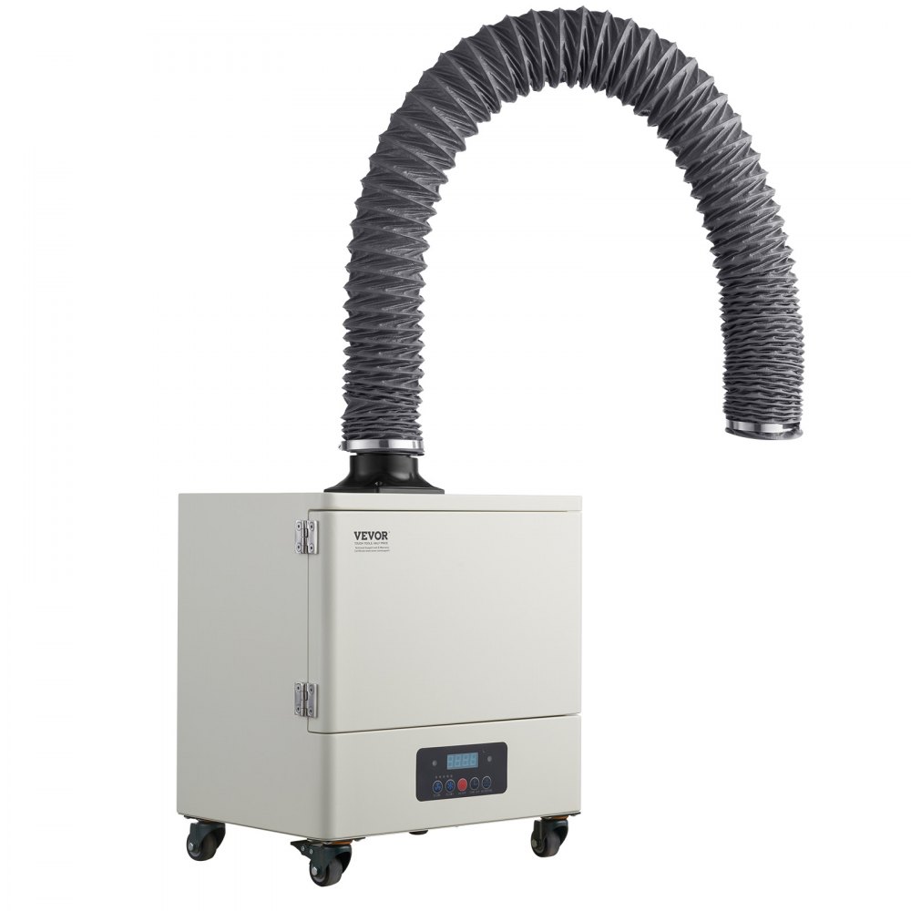 VEVOR Solder Fume Extractor, 459 m³/h Strong Suction Soldering Smoke Absorber with 280W Brushless Motor, 4-Stage Filters, 10-Speed & Remote Control Smoke Purifier for Soldering, Engraving, DIY Welding