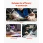VEVOR Solder Fume Extractor, 459 m³/h Strong Suction Soldering Smoke Absorber with 280W Brushless Motor, 4-Stage Filters, 10-Speed & Remote Control Smoke Purifier for Soldering, Engraving, DIY Welding