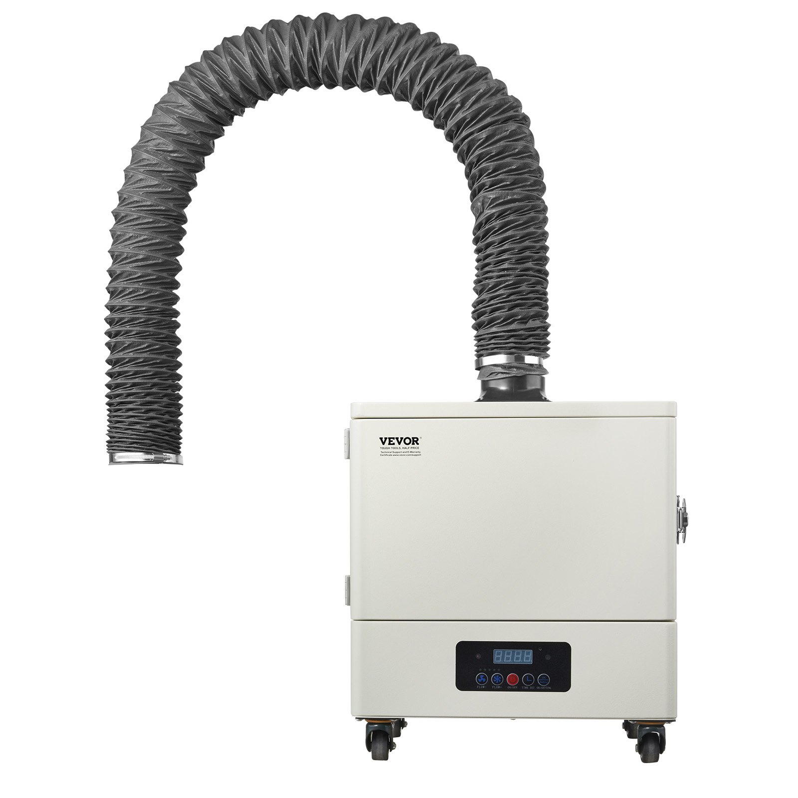 VEVOR Solder Fume Extractor, 459 m³/h Strong Suction Soldering Smoke Absorber with 280W Brushless Motor, 4-Stage Filters, 10-Speed & Remote Control Smoke Purifier for Soldering, Engraving, DIY Welding