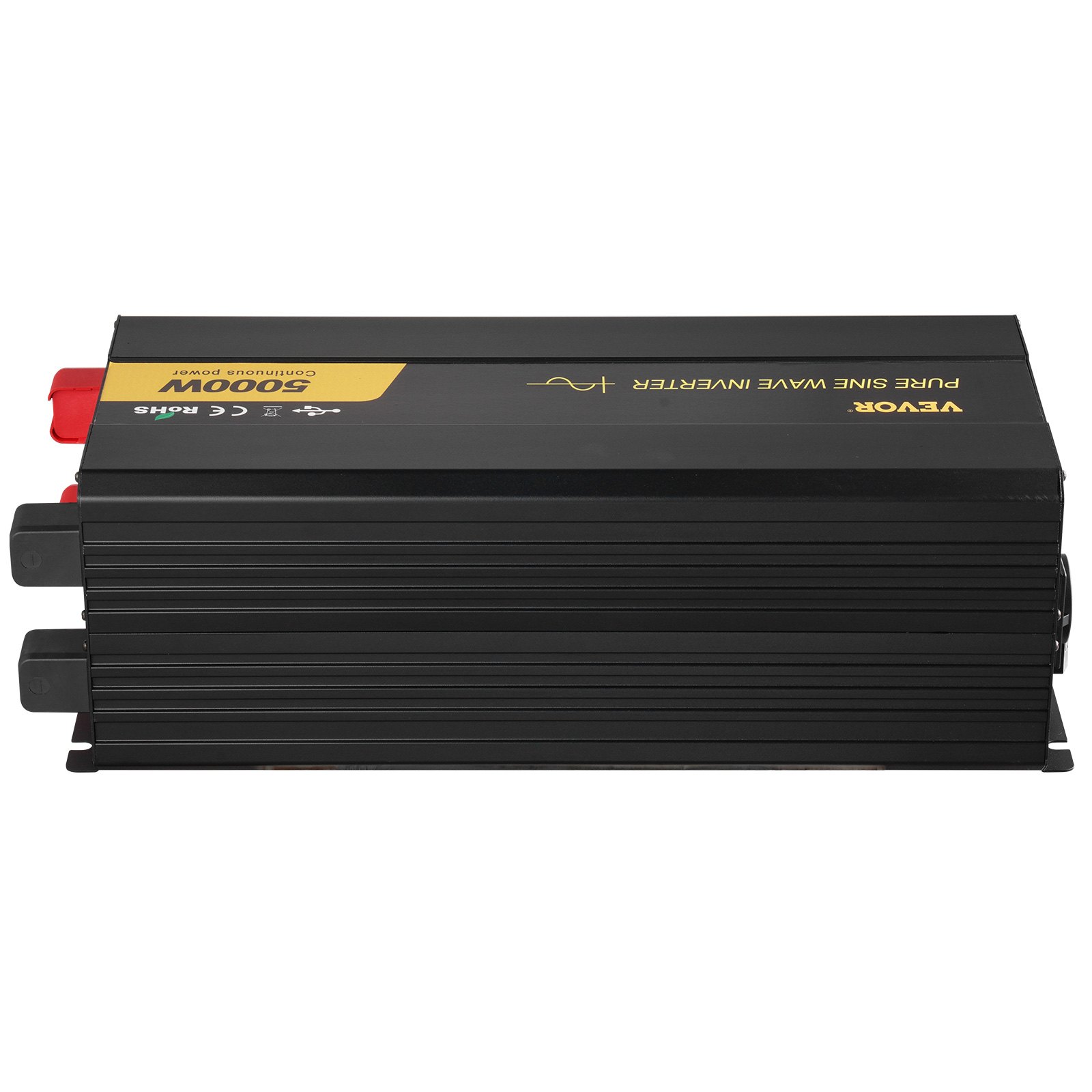 VEVOR Pure Sine Wave Inverter, 5000 Watt, Power Inverter, DC 12V to AC 230V Car Inverter with LCD Display USB Port and Remote Controller, Power Converter for Car RV Truck Solar System Travel Camping