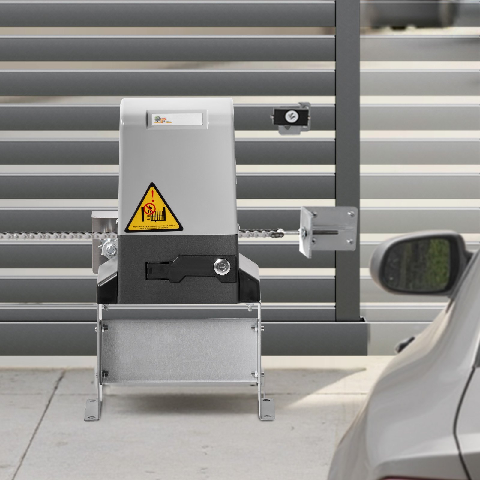 VEVOR Garage Door Opener 1400LBS Automatic Sliding Gate Opener 600KG Electric Remote Control 40FT Sliding Gate Motor Slide Automatic Opener Door