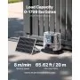 280W Solar Gate Opener 1799lbs Electric Gate Opener Chain Drive 2 Remotes