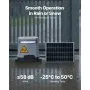 280W Solar Gate Opener 1799lbs Electric Gate Opener Chain Drive 2 Remotes