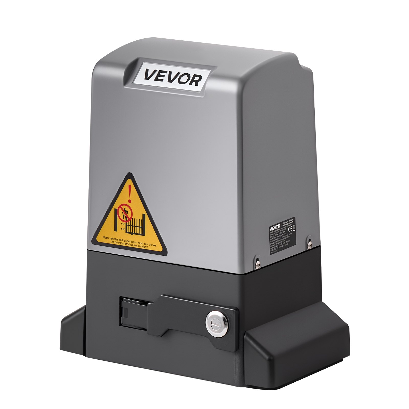VEVOR Automatic Gate Opener, 280W Electric Sliding Gate Opener for Doors up to 25m 816kg, Nylon Gear Rack Rolling Door Motor with Infrared Sensor & 2 Remote Controls, Driveway Gates Opening System