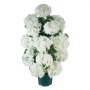 VEVOR Artificial Potted Hydrangeas 762 mm 2-Pack Fake Flower Plants White, for Porch, Patio, Entryway, & Home Decor, Indoor & Outdoor Use, Silk and PE Blooms in Pots, Ready to Display Faux Plants