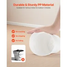 VEVOR 16 Packs 6 in Durable Plastic Planter Pots with Drainage Holes & Saucers