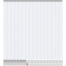 VEVOR Strip Curtain 16PCS, 96" Height, 96" Width, 0.08" Thickness, Clear Smooth Plastic Door Strips with 50% Overlap, PVC Strip Door Curtain Freezer Curtain for Warehouses, Walk in Freezers, Coolers