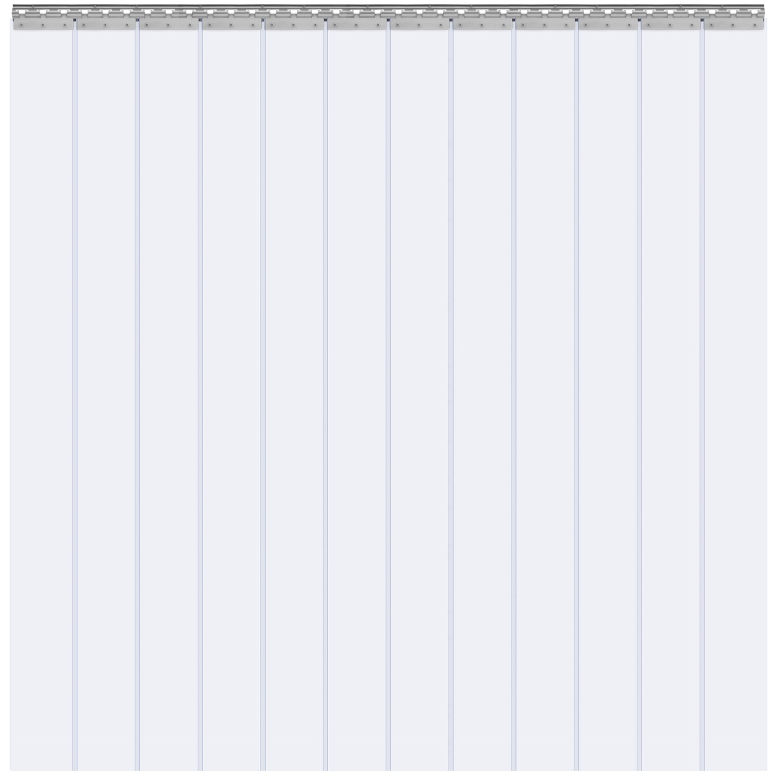 VEVOR Strip Curtain, 96" Height x 72" Width, 0.08" Thickness, 12PCS Clear PVC Strip Door Curtain, Freezer Curtain, Plastic Door Strips for Walk in Freezers, Coolers & Warehouse Doors, with 50% Overlap