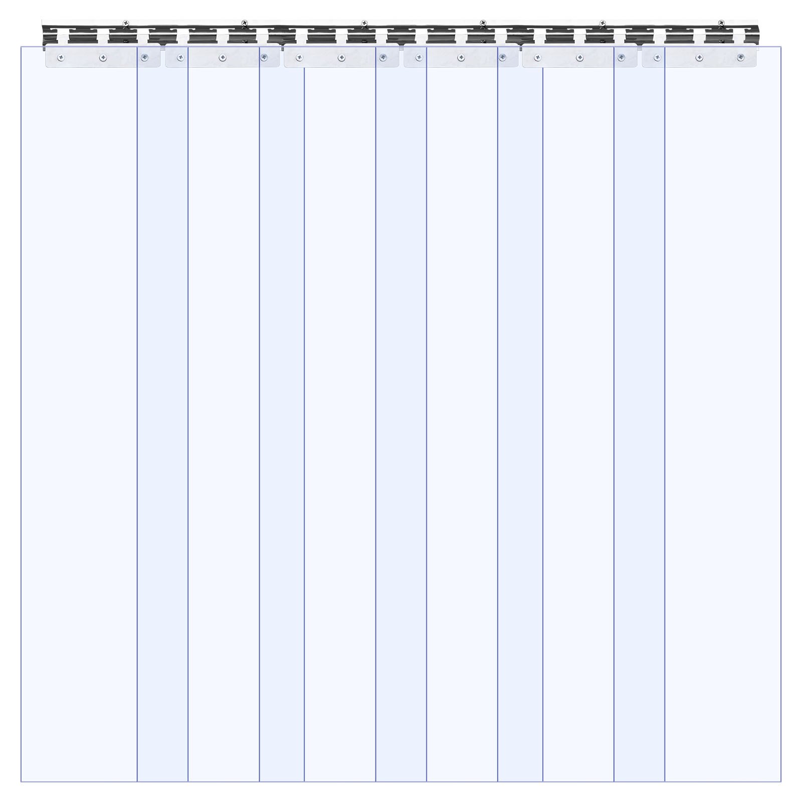 VEVOR Strip Curtain PVC Door Curtain 96.5 cm x 213.4 cm Cooler Freezer Clear Plastic