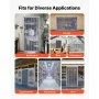 VEVOR Strip Curtain PVC Door Curtain 106.7x213.4 cm Cooler Freezer Clear Plastic