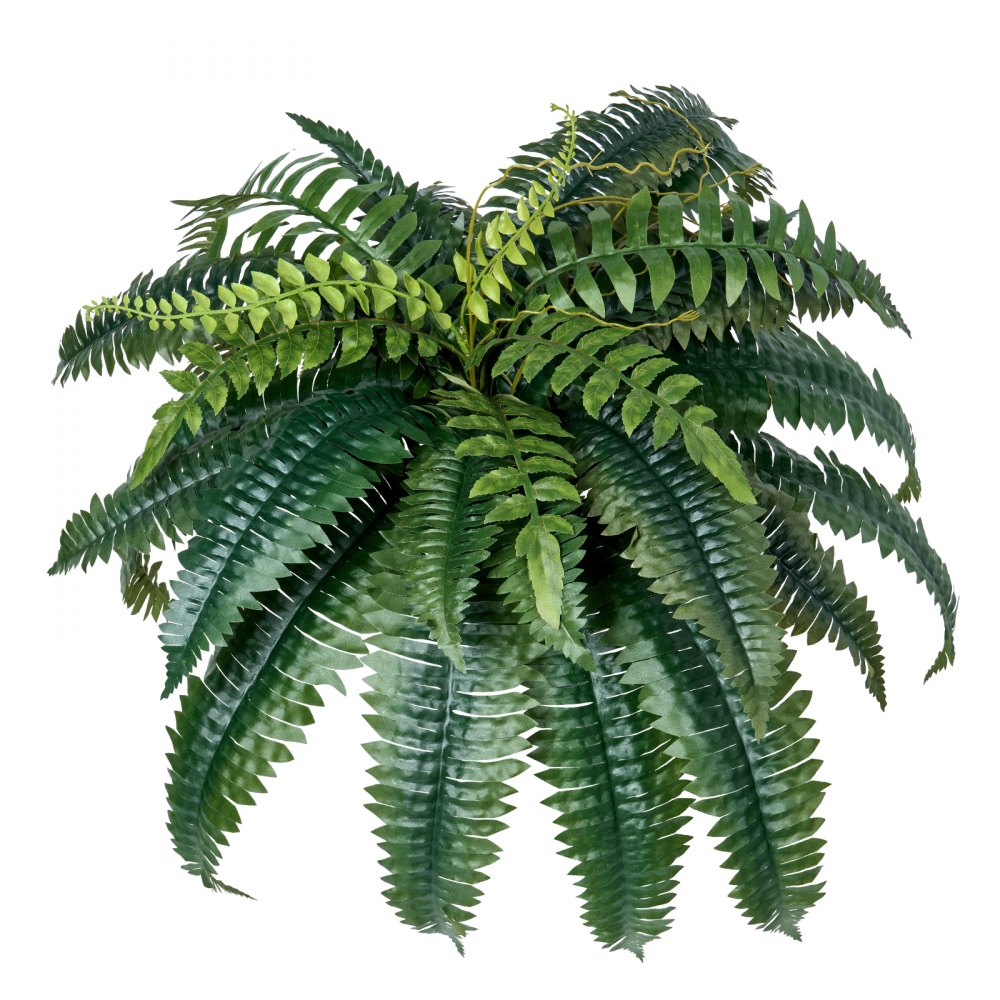 VEVOR Artificial Ferns 2 Pcs, Natural Spread Diameter 35-39 Inch, Large Hanging Artificial Boston Ferns, Fake Plant Wall Decor with 35 Branches, Faux Fern for Home and Office (Flowerpot Unincluded)