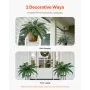 VEVOR Artificial Ferns 2 Pcs, Natural Spread Diameter 31-34 Inch, Large Hanging Artificial Boston Ferns, Fake Plant Wall Decor with 30 Branches, Faux Fern for Home and Office (Flowerpot Unincluded)