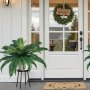 VEVOR Artificial Ferns 2 Pcs, Natural Spread Diameter 31-34 Inch, Large Hanging Artificial Boston Ferns, Fake Plant Wall Decor with 30 Branches, Faux Fern for Home and Office (Flowerpot Unincluded)