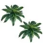 VEVOR Artificial Ferns 2 Pcs, Natural Spread Diameter 31-34 Inch, Large Hanging Artificial Boston Ferns, Fake Plant Wall Decor with 30 Branches, Faux Fern for Home and Office (Flowerpot Unincluded)