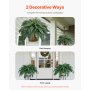VEVOR Artificial Ferns, Natural Spread Diameter 43-47 Inch, Large Hanging Artificial Boston Ferns, Fake Plant Wall Decor with 88 Branches, Faux Fern for Home Office and Outdoor (Flowerpot Unincluded)
