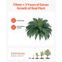 VEVOR Artificial Ferns 2 Pcs, Natural Spread Diameter 43-47 Inch, Large Hanging Artificial Boston Ferns, Fake Plant Wall Decor with 50 Branches, Faux Fern for Home and Office (Flowerpot Unincluded)