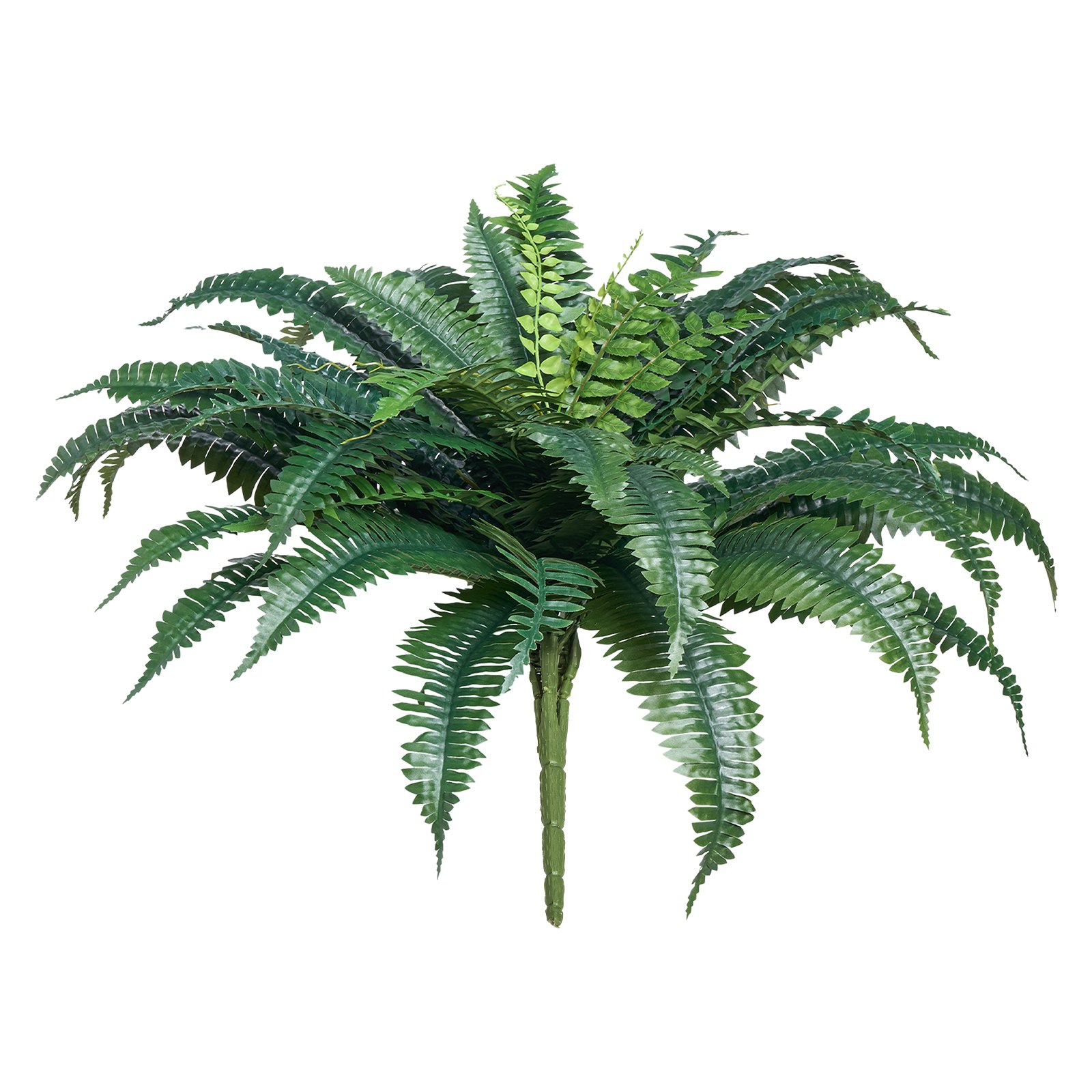 VEVOR Artificial Ferns 2 Pcs, Natural Spread Diameter 43-47 Inch, Large Hanging Artificial Boston Ferns, Fake Plant Wall Decor with 50 Branches, Faux Fern for Home and Office (Flowerpot Unincluded)