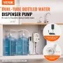 VEVOR 2x5 Gallon Bottled Water Dispenser Pump System Water Dispensing Jug Pump