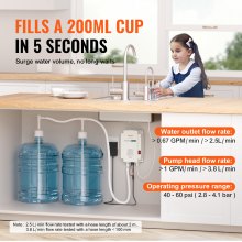 VEVOR 2x5 Gallon Bottled Water Dispenser Pump System Water Dispensing Jug Pump